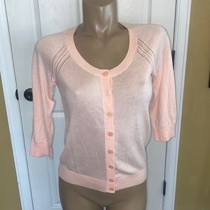 Jacob Peach Button Up Sweater Cardigan P/S